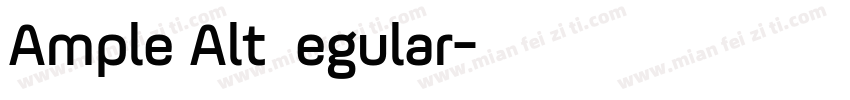 Ample Alt Regular字体转换
